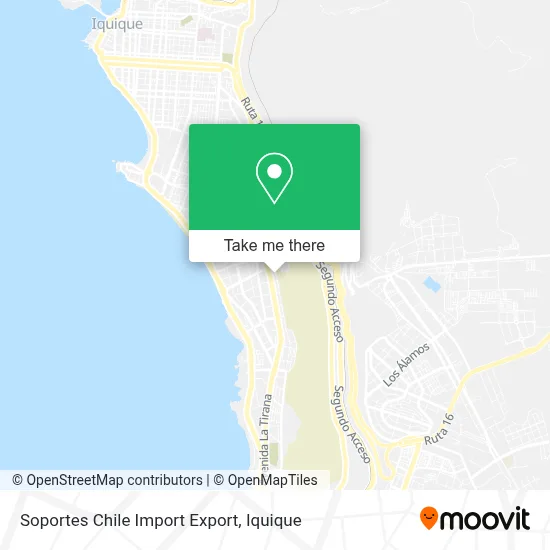 Soportes Chile Import Export map