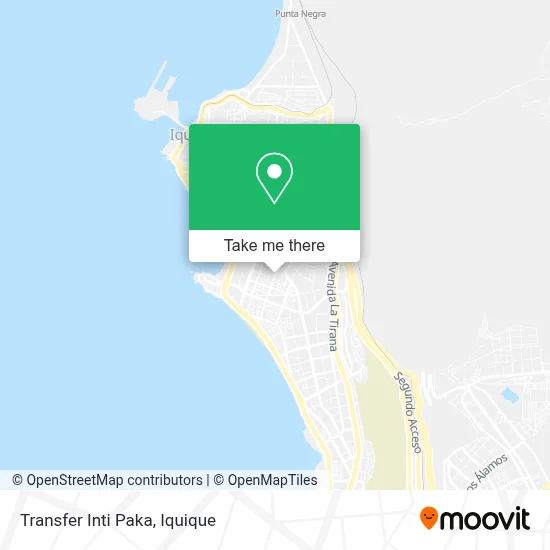 Transfer Inti Paka map