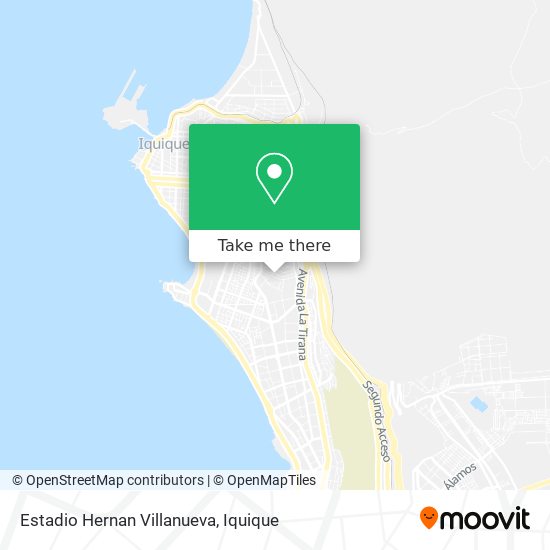 Estadio Hernan Villanueva map
