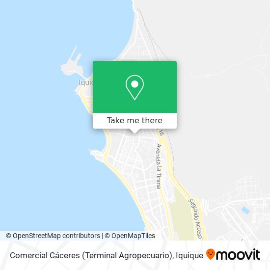 Mapa de Comercial Cáceres (Terminal Agropecuario)