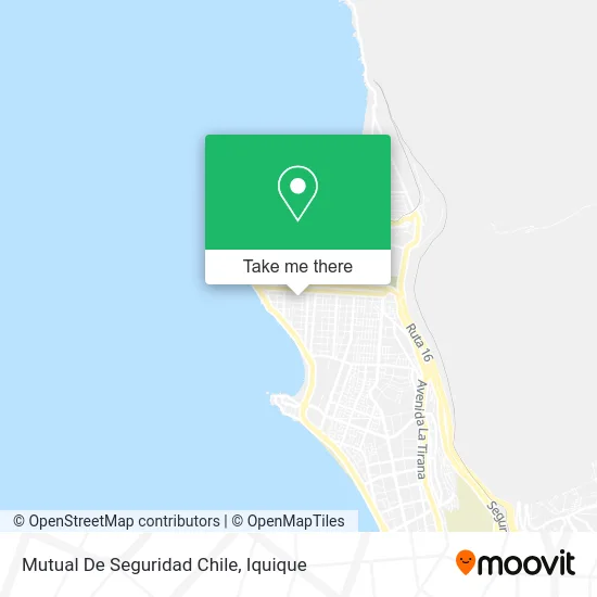 Mutual De Seguridad Chile map