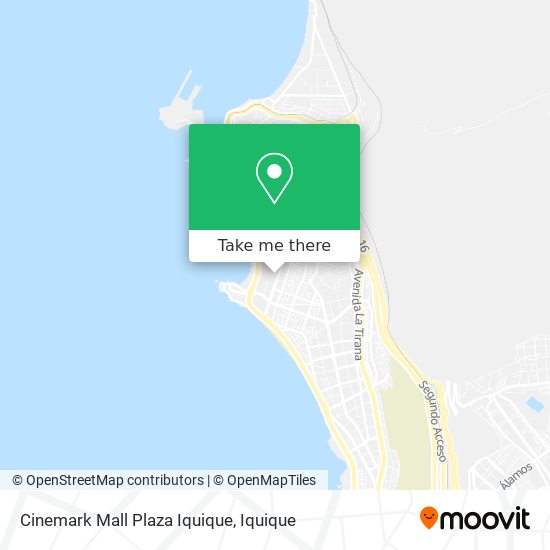 Cinemark Mall Plaza Iquique map