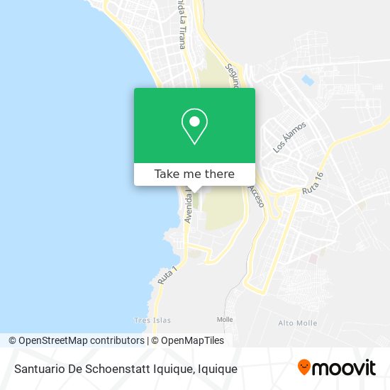 Santuario De Schoenstatt Iquique map