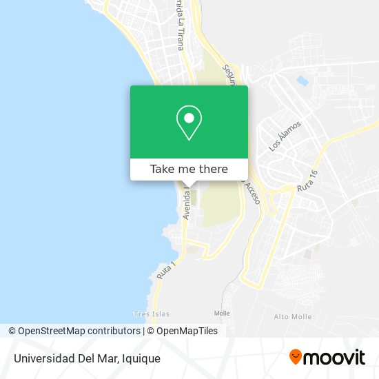 Mapa de Universidad Del Mar