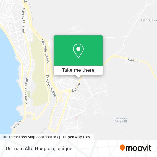 Unimarc Alto Hospicio map