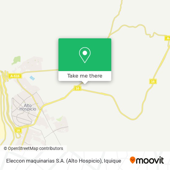 Eleccon maquinarias S.A. (Alto Hospicio) map