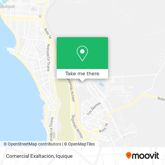 Mapa de Comercial Exaltación