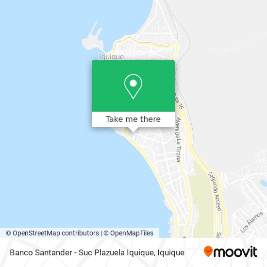 Banco Santander - Suc Plazuela Iquique map