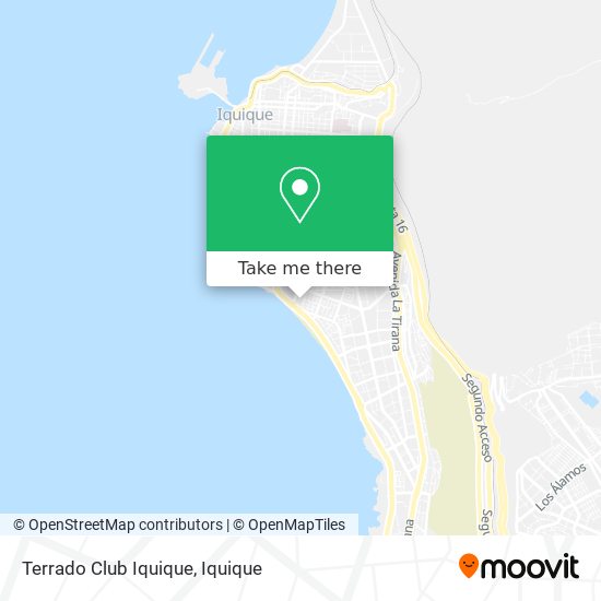 Terrado Club Iquique map