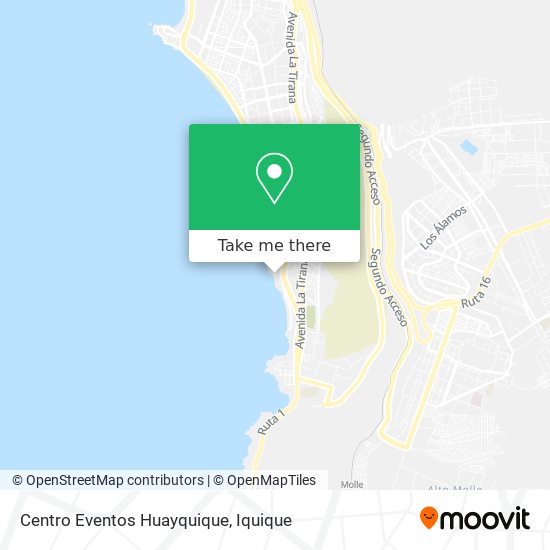 Centro Eventos Huayquique map