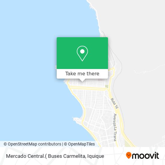 Mapa de Mercado Central.