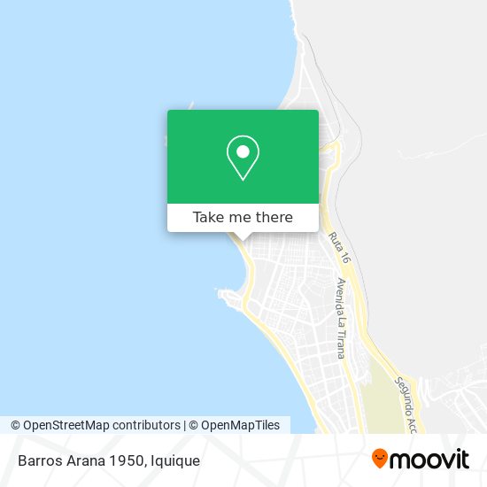 Barros Arana 1950 map