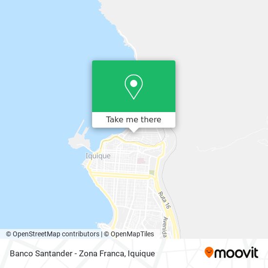 Banco Santander - Zona Franca map
