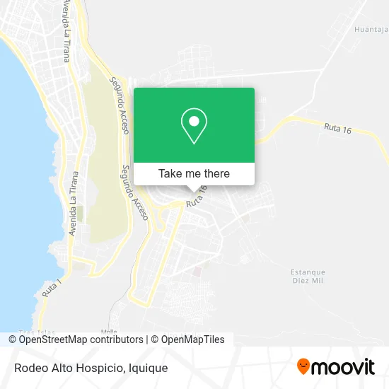 Rodeo Alto Hospicio map