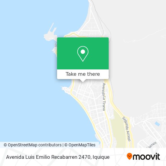 Mapa de Avenida Luis Emilio Recabarren 2470