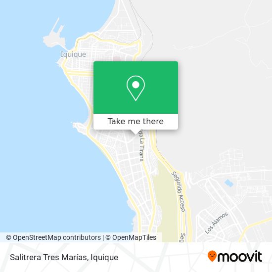 Salitrera Tres Marías map
