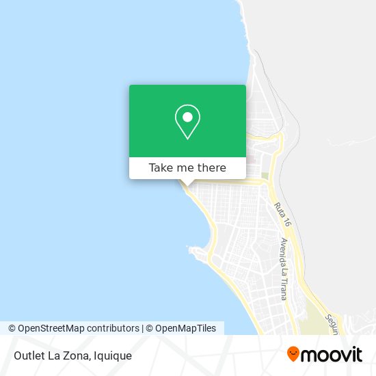 Outlet La Zona map