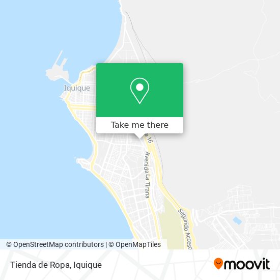 Tienda de Ropa map