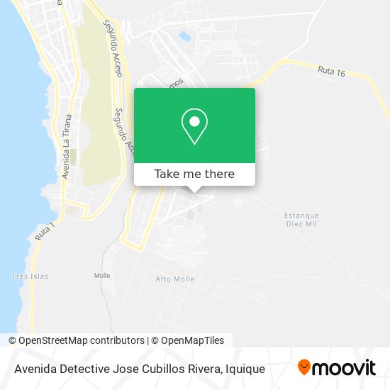 Avenida Detective Jose Cubillos Rivera map
