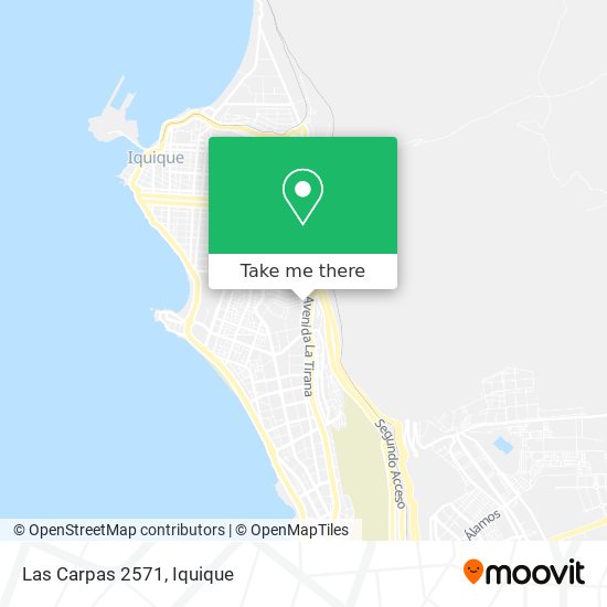 Las Carpas 2571 map