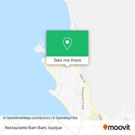 Mapa de Restaurante Bam Bam