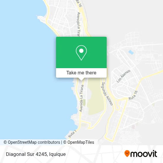 Diagonal Sur 4245 map