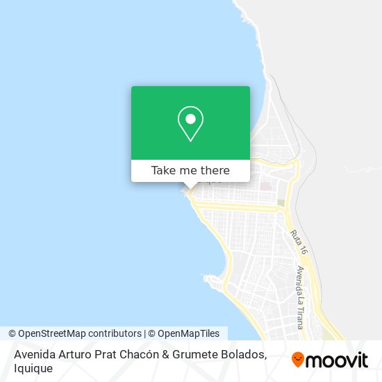 Mapa de Avenida Arturo Prat Chacón & Grumete Bolados