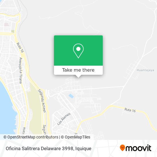 Oficina Salitrera Delaware 3998 map