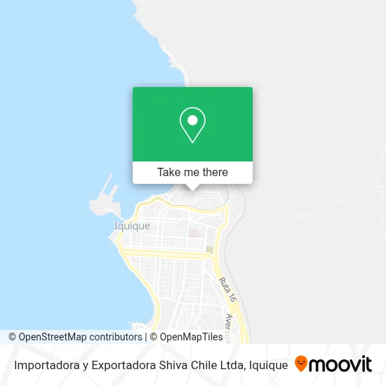 Importadora y Exportadora Shiva Chile Ltda map