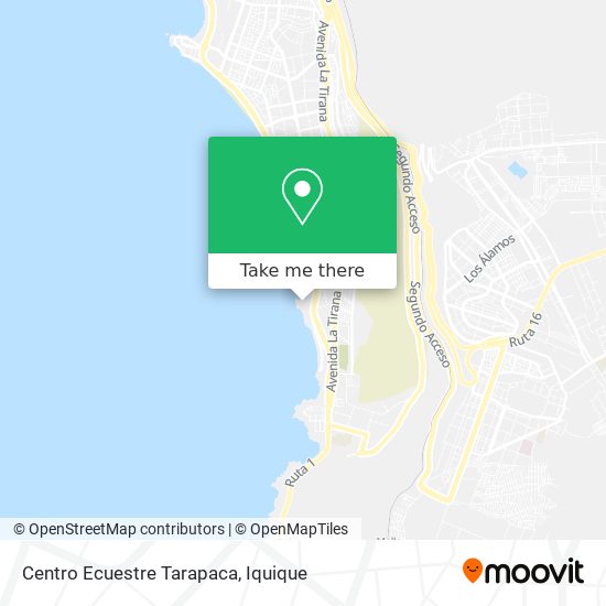 Mapa de Centro Ecuestre Tarapaca