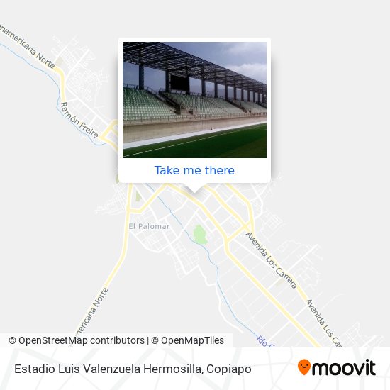 Mapa de Estadio Luis Valenzuela Hermosilla