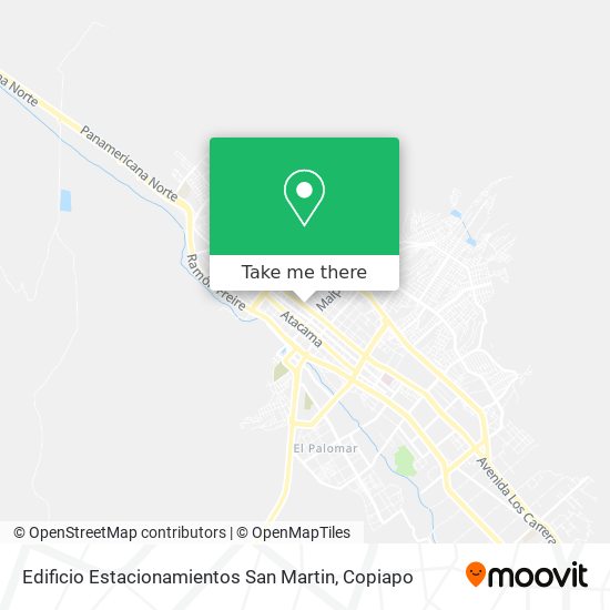 Mapa de Edificio Estacionamientos San Martin