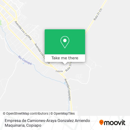 Mapa de Empresa de Camiones-Araya Gonzalez Arriendo Maquinaria