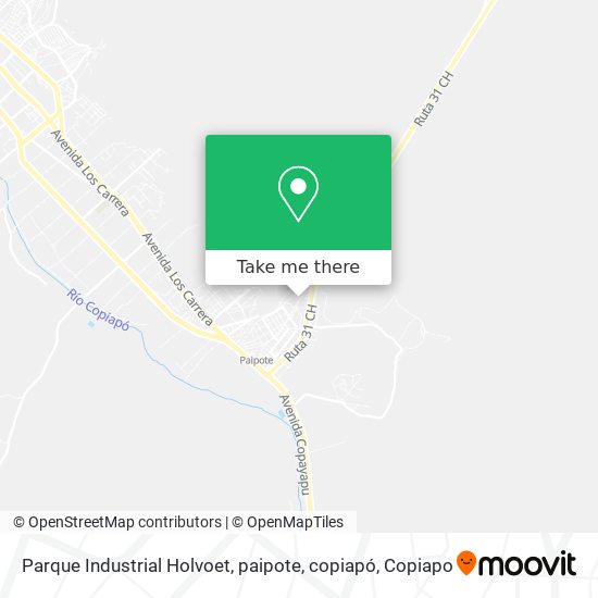 Parque Industrial Holvoet, paipote, copiapó map