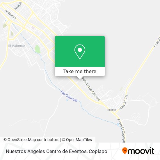 Nuestros Angeles Centro de Eventos map