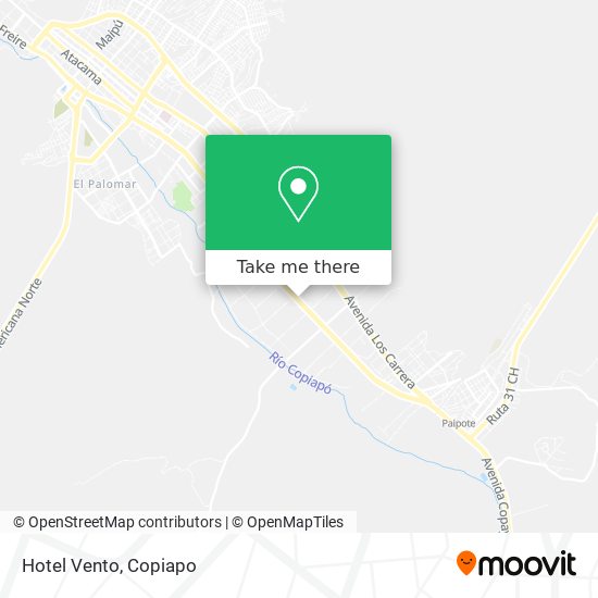 Hotel Vento map