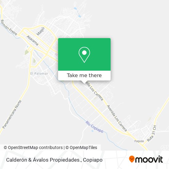 Calderón & Ávalos Propiedades. map