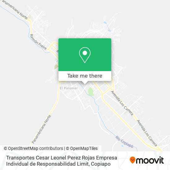 Mapa de Transportes Cesar Leonel Perez Rojas Empresa Individual de Responsabilidad Limit