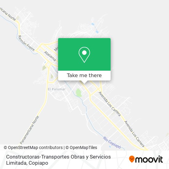Mapa de Constructoras-Transportes Obras y Servicios Limitada