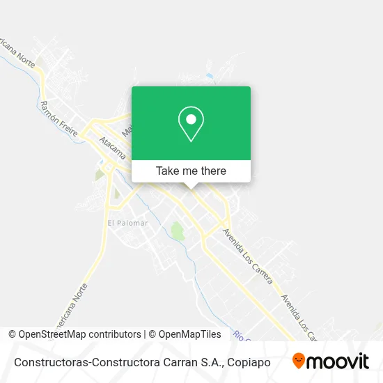 Constructoras-Constructora Carran S.A. map