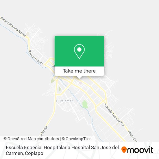 Mapa de Escuela Especial Hospitalaria Hospital San Jose del Carmen
