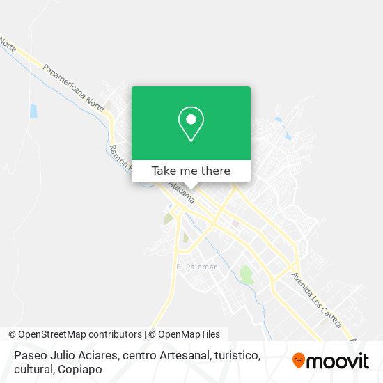 Paseo Julio Aciares, centro Artesanal, turistico, cultural map