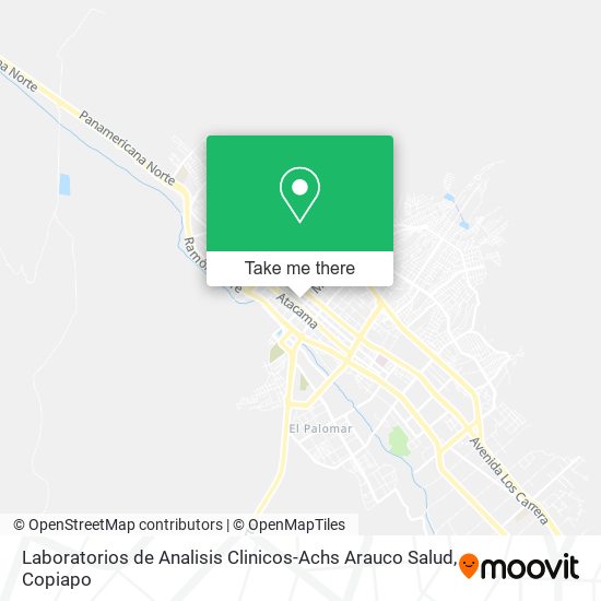 Mapa de Laboratorios de Analisis Clinicos-Achs Arauco Salud