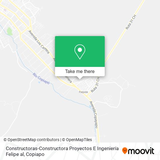 Constructoras-Constructora Proyectos E Ingeniería Felipe al map
