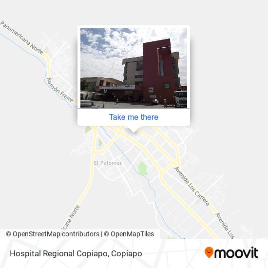 Hospital Regional Copiapo map