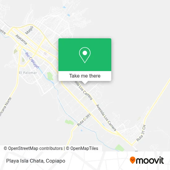 Playa Isla Chata map