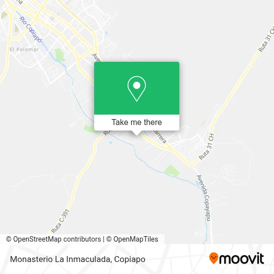 Monasterio La Inmaculada map
