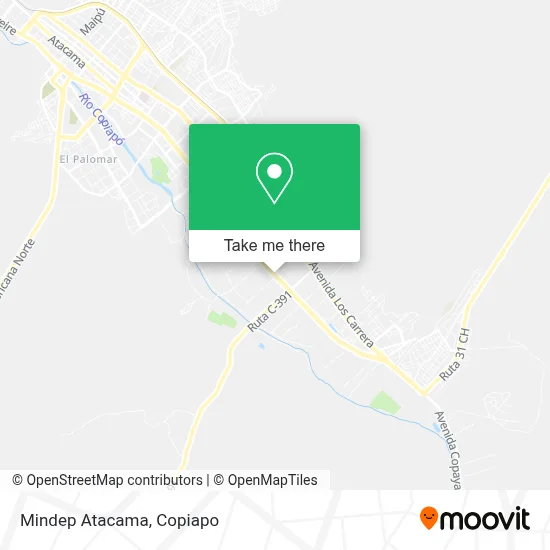 Mindep Atacama map