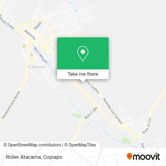 Roller Atacama map