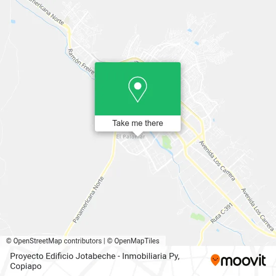 Proyecto Edificio Jotabeche - Inmobiliaria Py map